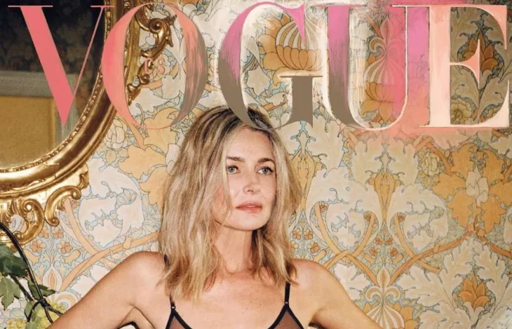 Model Paulina Porizkova on the cover of Vogue