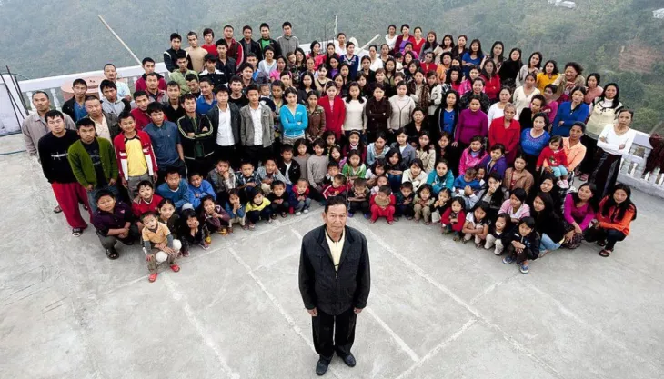 The man with the largest family in the world
