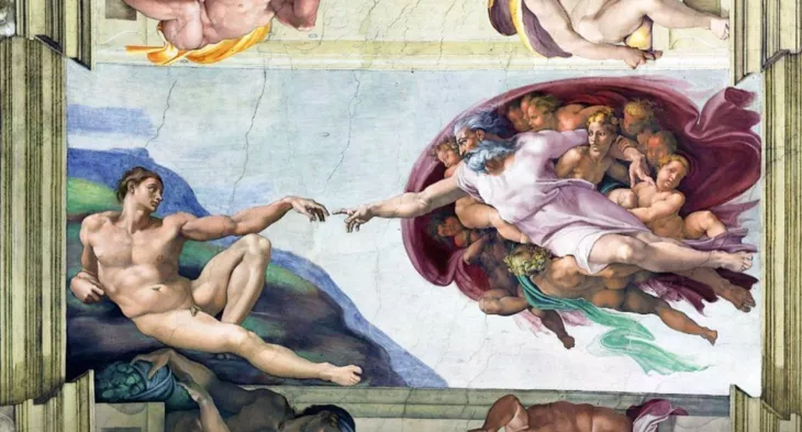 Michelangelo's famous fresco