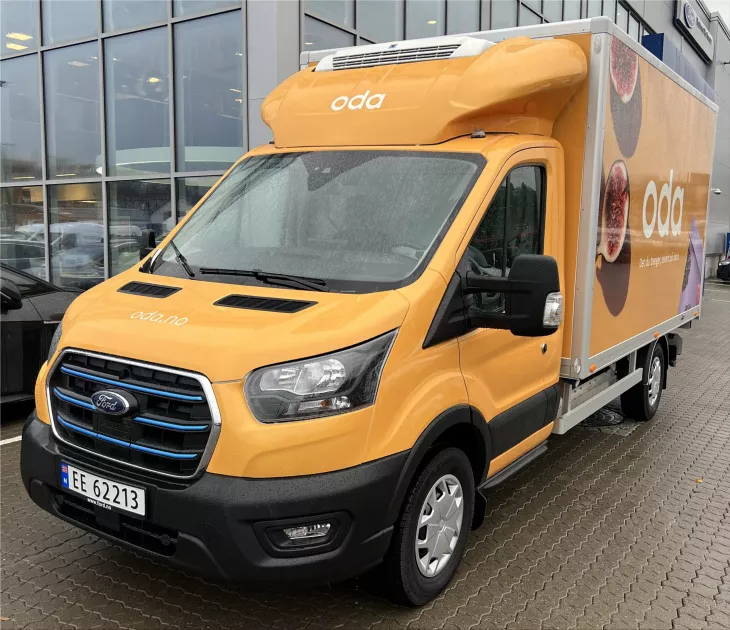 Oda gets the first of 40 Ford E-Transit electric vans