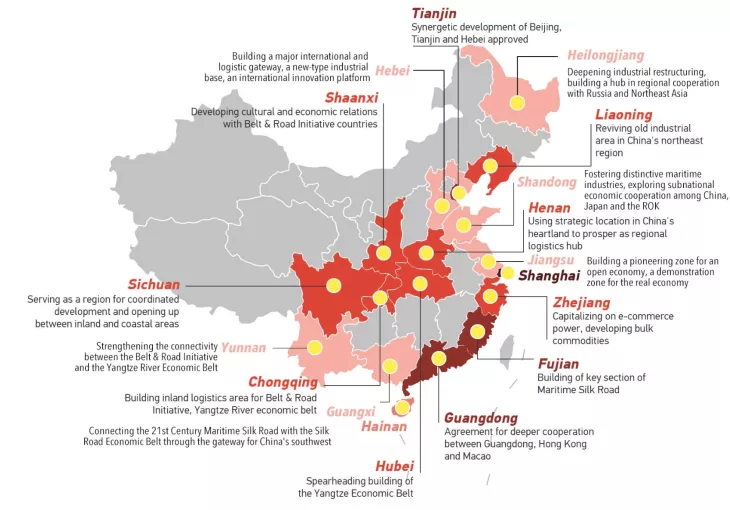 China economic map