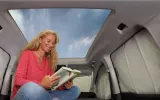 The new Volkswagen Caddy California with a panoramic sunroof